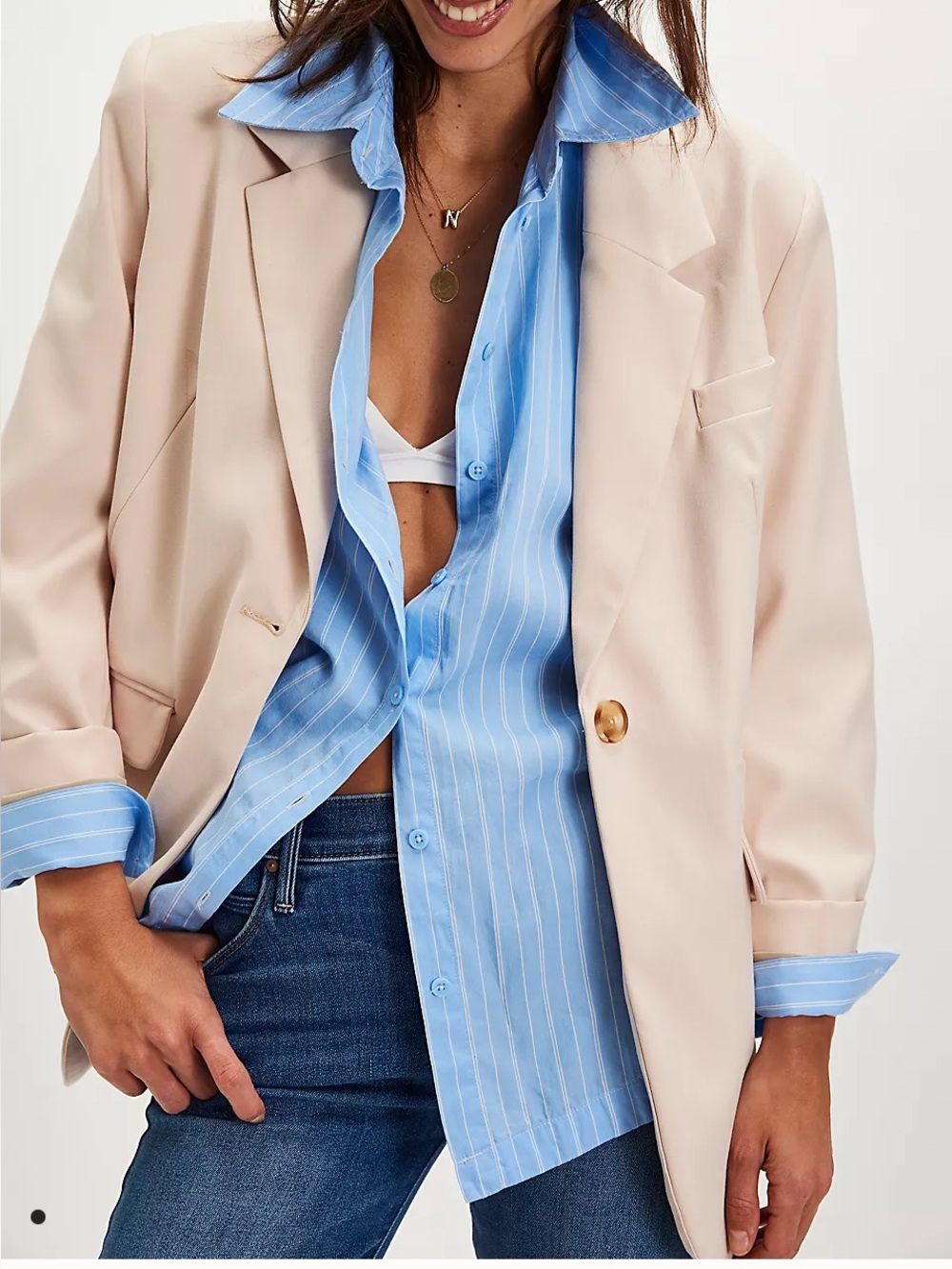 Free People Paper cut Blazer NWT